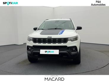 SPOTICAR Jeep Compass 1.3 Turbo T4 240ch Phev 4xe Trailhawk At6 Eawd Occasion - Suv-4x4 Hybride Rechargeable Alpine White - Montauban - 1203600695_3