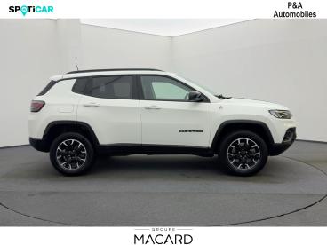 SPOTICAR Jeep Compass 1.3 Turbo T4 240ch Phev 4xe Trailhawk At6 Eawd Occasion - Suv-4x4 Hybride Rechargeable Alpine White - Montauban - 1203600695_5