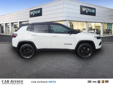 SPOTICAR Jeep Compass 1.3 Turbo T4 190ch Phev 4xe Night Eagle At6 Eawd Occasion - Suv-4x4 Hybride Rechargeable Alpine White+toit Noir - Metz - 1203639526_4