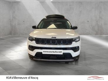SPOTICAR Jeep Compass 1.5 Turbo T4 130ch Mhev Summit 4x2 Bvr7 Occasion - Suv-4x4 Hybride Alpine White+toit Noir - Villeneuve-d'ascq - 1203756497_2
