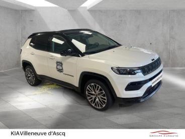 SPOTICAR Jeep Compass 1.5 Turbo T4 130ch Mhev Summit 4x2 Bvr7 Occasion - Suv-4x4 Hybride Alpine White+toit Noir - Villeneuve-d'ascq - 1203756497_3