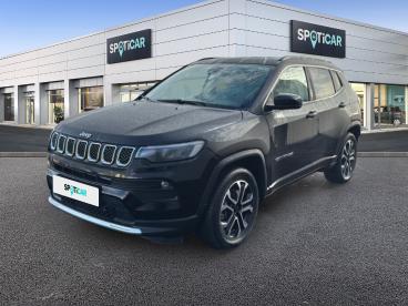 SPOTICAR Jeep Compass 1.3 Turbo T4 240ch Phev 4xe Limited At6 Eawd Occasion - Suv-4x4 Hybride Rechargeable Solid Black - Carcassonne - 1203757003_1