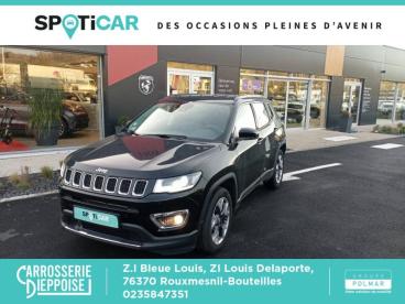 SPOTICAR Jeep Compass 1.6 Multijet Ii 120ch Limited 4x2 117g Occasion - Suv-4x4 Diesel Diamond Black Crystal - Rouxmesnil-bouteilles - 1203758498_1