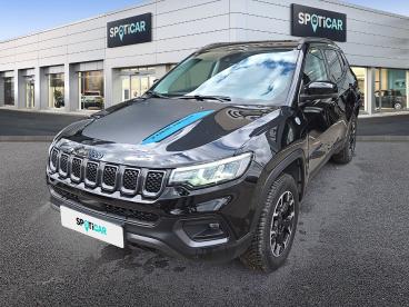 SPOTICAR Jeep Compass 1.3 Turbo T4 240ch Phev 4xe Trailhawk At6 Eawd Occasion - Suv-4x4 Hybride Rechargeable Solid Black - Annecy - 1203771900_1