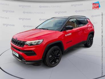 SPOTICAR Jeep Compass 1.3 Turbo T4 190ch Phev 4xe Longitude Business At6 Occasion - Suv-4x4 Hybride Rechargeable Rouge - Dijon - 1203799242_1