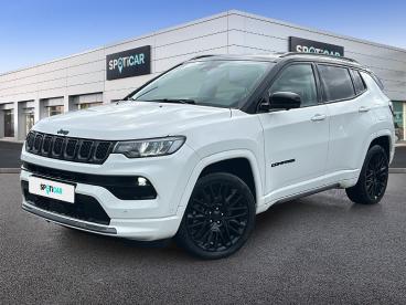 SPOTICAR Jeep Compass 1.3 Turbo T4 240ch Phev 4xe S At6 Eawd Occasion - Suv-4x4 Hybride Rechargeable Alpine White+toit Noir - Aubagne - 1203822270_1