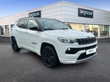 SPOTICAR Jeep Compass 1.3 Turbo T4 240ch Phev 4xe S At6 Eawd Occasion - Suv-4x4 Hybride Rechargeable Alpine White+toit Noir - Aubagne - 1203822270_3