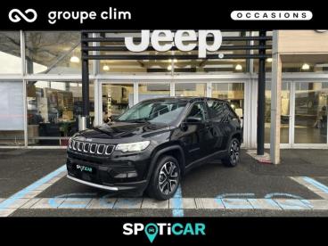 SPOTICAR Jeep Compass 1.3 Turbo T4 190ch Phev 4xe Limited At6 Eawd Occasion - Suv-4x4 Hybride Rechargeable Solid Black - Lescar - 1203845553_1