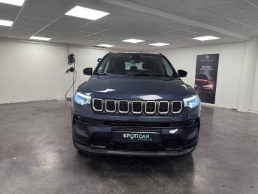 SPOTICAR Jeep Compass 1.3 Phev T4 190 Ch At6 4xe Eawd Longitude Occasion - Suv-4x4 Hybride Rechargeable Bleu - Mareuil Les Meaux - 1203846386_2