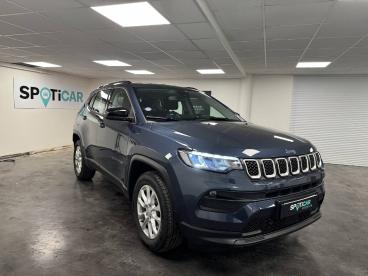 SPOTICAR Jeep Compass 1.3 Phev T4 190 Ch At6 4xe Eawd Longitude Occasion - Suv-4x4 Hybride Rechargeable Bleu - Mareuil Les Meaux - 1203846386_3