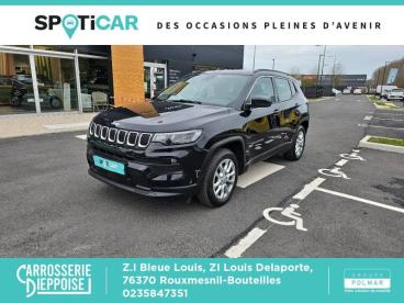 SPOTICAR Jeep Compass 1.3 Gse T4 130ch Longitude 4x2 Occasion - Suv-4x4 Essence Carbon Black - Rouxmesnil-bouteilles - 1203903627_1