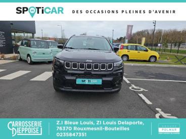 SPOTICAR Jeep Compass 1.3 Gse T4 130ch Longitude 4x2 Occasion - Suv-4x4 Essence Carbon Black - Rouxmesnil-bouteilles - 1203903627_2