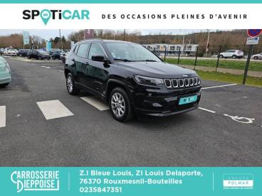 SPOTICAR Jeep Compass 1.3 Gse T4 130ch Longitude 4x2 Occasion - Suv-4x4 Essence Carbon Black - Rouxmesnil-bouteilles - 1203903627_3