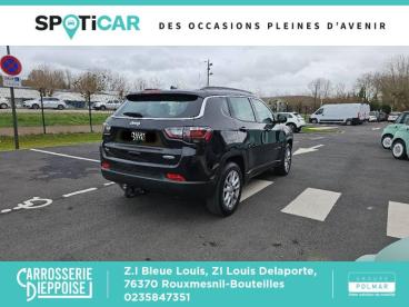 SPOTICAR Jeep Compass 1.3 Gse T4 130ch Longitude 4x2 Occasion - Suv-4x4 Essence Carbon Black - Rouxmesnil-bouteilles - 1203903627_5