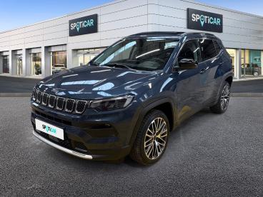 SPOTICAR Jeep Compass 1.3 Turbo T4 190ch Phev 4xe Limited At6 Eawd Occasion - Suv-4x4 Hybride Rechargeable Blue Shade Métallisé - Dizy - 1203924882_1