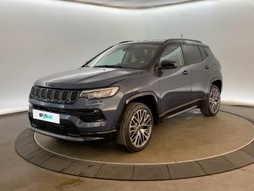 SPOTICAR Jeep Compass 1.3 Phev T4 240 Ch 4xe Eawd Summit Occasion - Suv-4x4 Hybride Noir - Ste Genevieve - 1203941987_1
