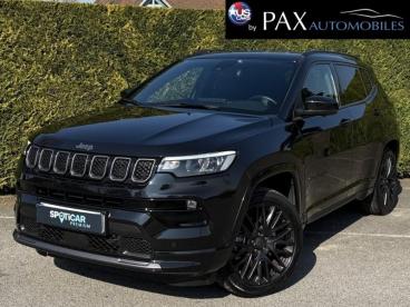 SPOTICAR Jeep Compass 1.3 Turbo T4 240ch Phev 4xe S At6 Eawd Occasion - Suv-4x4 Hybride Rechargeable Solid Black - Saint-cloud - 1203951443_1