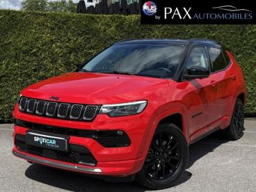 SPOTICAR Jeep Compass 1.3 Turbo T4 240ch Phev 4xe S At6 Eawd Occasion - Suv-4x4 Hybride Rechargeable Colorado Red+toit Noir - Saint-cloud - 1203961647_1