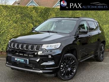SPOTICAR Jeep Compass 1.3 Turbo T4 240ch Phev 4xe S At6 Eawd Occasion - Suv-4x4 Hybride Rechargeable Solid Black - Saint-cloud - 1203972869_1