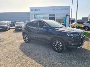 SPOTICAR Jeep Compass 1.3 Phev T4 190 Ch 4xe Eawd Limited Occasion - Suv-4x4 Hybride Rechargeable Noir - Boe - 1203989172_2