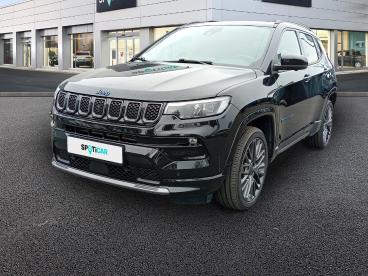 SPOTICAR Jeep Compass 1.3 Turbo T4 240ch Phev 4xe S At6 Eawd Occasion - Suv-4x4 Hybride Rechargeable Carbon Black - Quimper - 1203993128_1