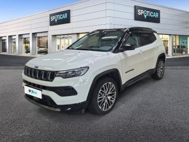SPOTICAR Jeep Compass 1.3 Phev T4 240 Ch 4xe Eawd Summit Occasion - Suv-4x4 Hybride Rechargeable Blanc - Montmorot - 1204107139_1