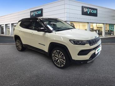 SPOTICAR Jeep Compass 1.3 Phev T4 240 Ch 4xe Eawd Summit Occasion - Suv-4x4 Hybride Rechargeable Blanc - Montmorot - 1204107139_3