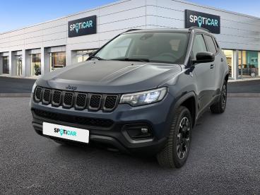SPOTICAR Jeep Compass 1.3 Phev T4 240 Ch 4xe Eawd Trailhawk Occasion - Suv-4x4 Hybride Rechargeable Bleu - Velizy - 1204130801_1