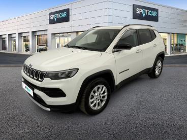 SPOTICAR Jeep Compass 1.3 Phev T4 190 Ch 4xe Eawd Limited Occasion - Suv-4x4 Hybride Rechargeable Blanc - Villeneuve d'ascq - 1204142278_1