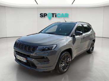 SPOTICAR Jeep Compass 1.3 Turbo T4 240ch Phev 4xe S At6 Eawd Occasion - Suv-4x4 Hybride Rechargeable Techno Green  Toit Noir - Nimes Cedex 9 - 1204155830_1