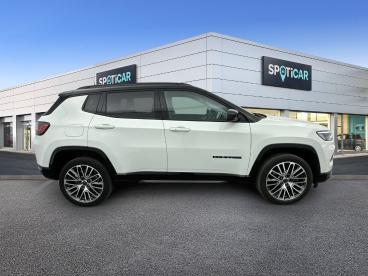 SPOTICAR Jeep Compass 1.3 Phev T4 240 Ch 4xe Eawd Summit Occasion - Suv-4x4 Hybride Rechargeable Blanc - Nanterre - 1204176093_4