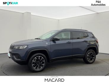 SPOTICAR Jeep Compass 1.3 Turbo T4 240ch Phev 4xe Trailhawk At6 Eawd Occasion - Suv-4x4 Hybride Rechargeable Bleu - Montauban - 1204215808_2