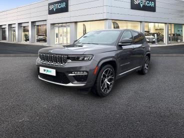 SPOTICAR Jeep Cherokee Grand Cherokee 2.0 T 380ch 4xe Summit Reserve Quadra-trac Ii Bva8 Occasion - Suv-4x4 Hybride Rechargeable Baltic Grey Métallisé + Toit Noir - Brest - 1203792886_1
