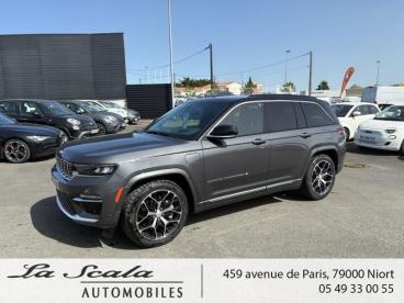 SPOTICAR Jeep Cherokee Grand Cherokee 2.0 T 380ch 4xe Summit Reserve Quadra-trac Ii Bva8 Occasion - Suv-4x4 Hybride Rechargeable Baltic Grey Métallisé + Toit Noir - Niort - 1203802017_1