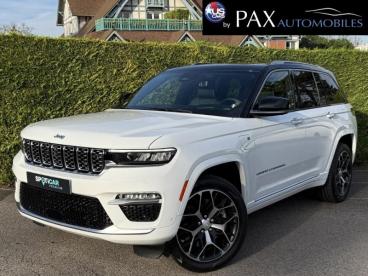 SPOTICAR Jeep Cherokee Grand Cherokee 2.0 T 380ch 4xe Summit Reserve Quadra-trac Ii Bva8 Occasion - Suv-4x4 Hybride Rechargeable Bright White + Toit Noir - Saint-cloud - 1203805504_1