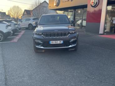 SPOTICAR Jeep Cherokee Grand Cherokee 2.0 T 380ch 4xe Summit Reserve Quadra-trac Ii Bva8 Occasion - Suv-4x4 Hybride Rechargeable Baltic Grey Métallisé + Toit Noir - Brive - 1203845546_1