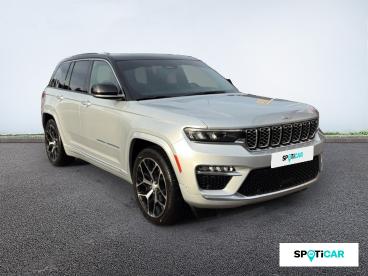 SPOTICAR Jeep Cherokee Grand Cherokee 2.0 T 380ch 4xe Summit Reserve Quadra-trac Ii Bva8 Occasion - Suv-4x4 Hybride Rechargeable Silver Zynith Métallisé + Toit Noir - Perpignan - 1203854652_3