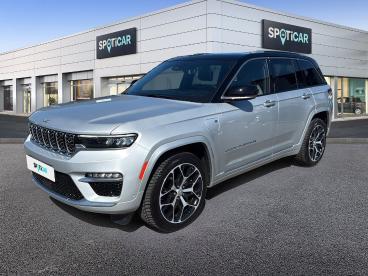 SPOTICAR Jeep Cherokee Grand Cherokee 2.0 T 380ch 4xe Summit Reserve Quadra-trac Ii Bva8 Occasion - Suv-4x4 Hybride Rechargeable Silver Zynith Métallisé + Toit Noir - Saint Leonard - 1203970641_1