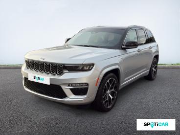 SPOTICAR Jeep Cherokee Grand Cherokee 2.0 T 380ch 4xe Summit Reserve Quadra-trac Ii Bva8 Occasion - Suv-4x4 Hybride Rechargeable Silver Zynith Métallisé + Toit Noir - Narbonne - 1204042749_1