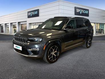 SPOTICAR Jeep Cherokee Grand Cherokee 2.0 T 380ch 4xe Summit Reserve Quadra-trac Ii Bva8 Occasion - Suv-4x4 Hybride Rechargeable Baltic Grey Métallisé + Toit Noir - Annecy - 1204118900_1