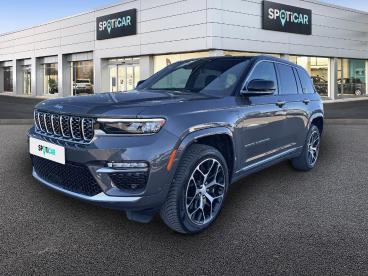 SPOTICAR Jeep Cherokee Grand Cherokee 4xe 2.0 T 380 Ch Phev 4x4 Bva8 Summit Reserve Occasion - Suv-4x4 Hybride Gris Fonce - Barberey-saint-sulpice - 1204190392_1