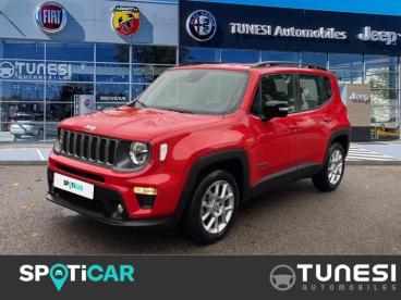 SPOTICAR Jeep Renegade 1.5 Turbo T4 130ch Mhev Limited Bvr7 Occasion - Suv-4x4 Hybride Rouge - Bourgoin-jallieu - 1203748016_1