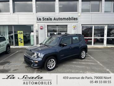 SPOTICAR Jeep Renegade 1.5 Turbo T4 130ch Mhev Limited Bvr7 Occasion - Suv-4x4 Hybride Blue Shade Métallisé - Niort - 1203781449_1