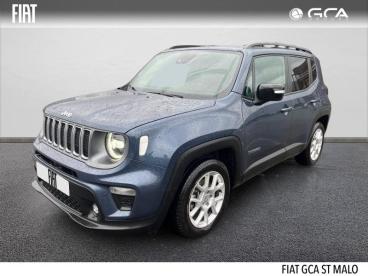 SPOTICAR Jeep Renegade 1.5 Turbo T4 130ch Mhev Limited Bvr7 Occasion - Suv-4x4 Hybride Blue Shade Métallisé - Saint-malo - 1203901688_1
