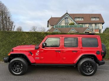 SPOTICAR Jeep Wrangler 2.0 T 380ch 4xe Sahara Command Trac Occasion - Suv-4x4 Hybride Rechargeable Rouge - Saint-cloud - 1203359874_5