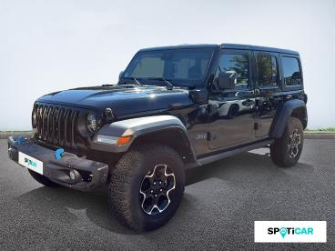 SPOTICAR Jeep Wrangler 2.0 T 380ch 4xe Rubicon Rock-trac Occasion - Suv-4x4 Hybride Rechargeable Black - Narbonne - 1203736385_1