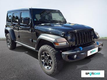 SPOTICAR Jeep Wrangler 2.0 T 380ch 4xe Rubicon Rock-trac Occasion - Suv-4x4 Hybride Rechargeable Black - Narbonne - 1203736385_3