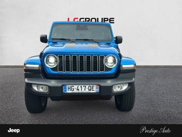 SPOTICAR Jeep Wrangler 2.0 T 380ch 4xe Sahara Command Trac Occasion - Suv-4x4 Hybride Rechargeable Hydro Blue - Perpignan - 1203770970_2