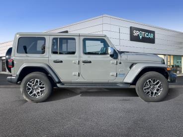 SPOTICAR Jeep Wrangler 2.0 T 380ch 4xe Overland Command-trac My23 Occasion - Suv-4x4 Hybride Rechargeable Sting Gray - Narbonne - 1203775285_4