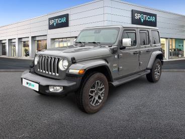 SPOTICAR Jeep Wrangler Unlimited 4xe 2.0 L T 380 Ch Phev 4x4 Bva8 Overlan Occasion - Suv-4x4 Hybride Gris Fonce - Chatenoy Le Royal - 1203810826_1